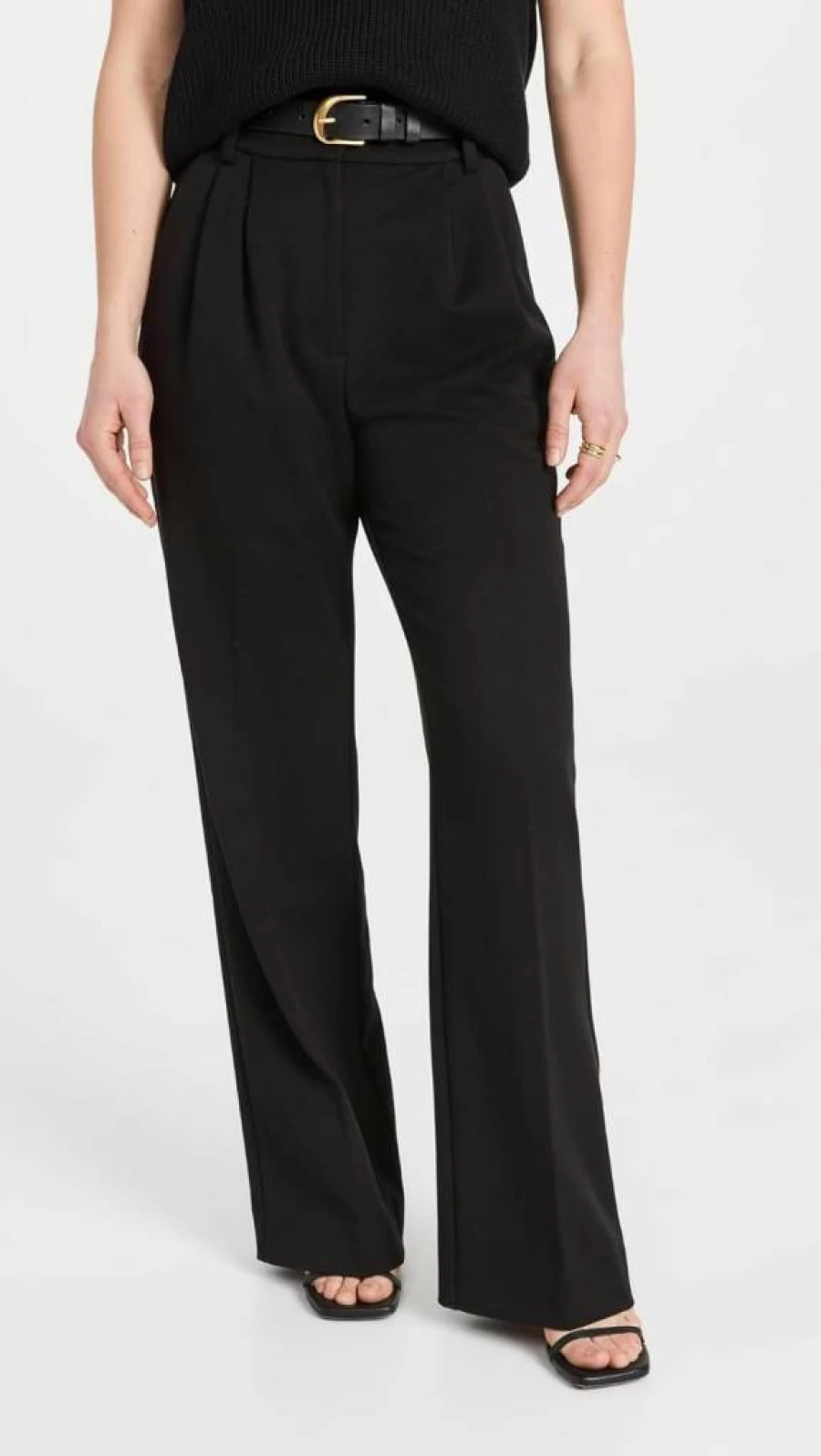 Favorite Daughter Women's Petite The Favorite Pants - High-Waisted Slim Fit Ankle-Length Trousers