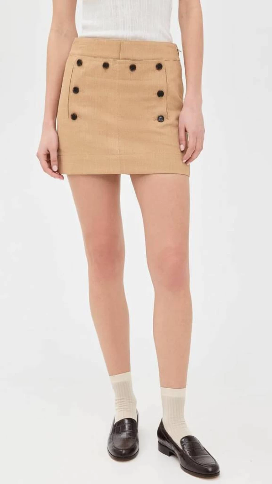 ALC Women's Elli High-Waisted Flowy Midi Skirt - Elegant A-Line Summer Skirt for Women