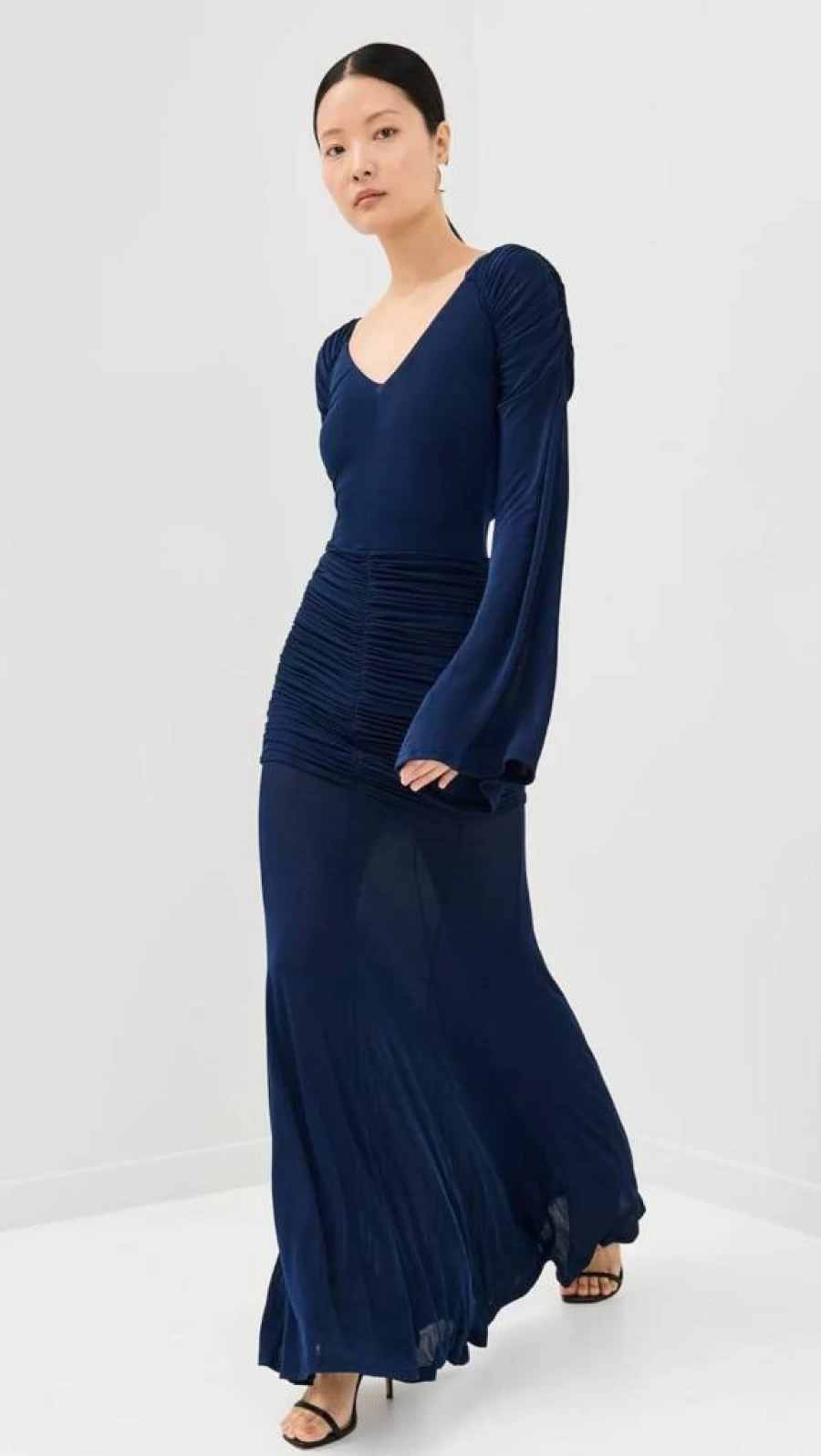 Orire Women's Maya Dress - Elegant Flowy Summer Maxi Dress with V-Neck and Bohemian Style
