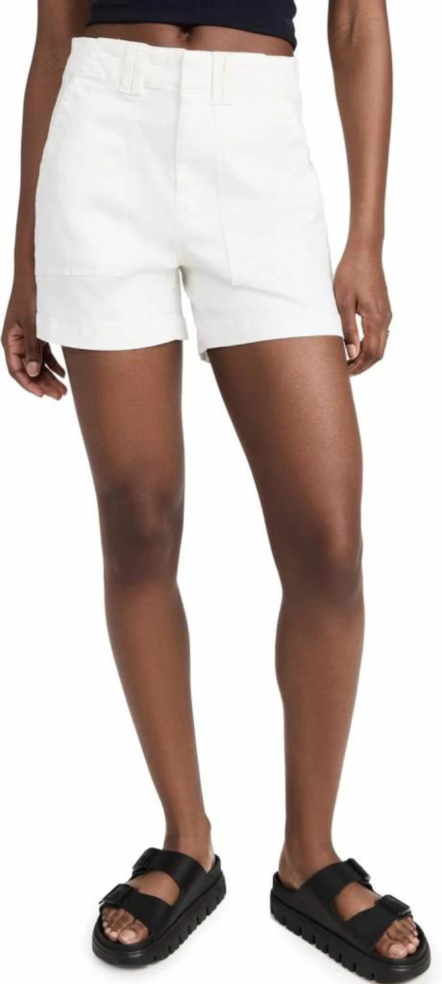 Pistola Denim Women's Marissa High-Waisted Denim Shorts - Classic Blue Distressed Jeans Shorts for Women
