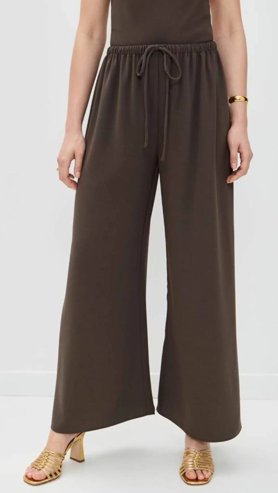 Ronny Kobo Women's Moni Lounge Pants with Crepe Fabric and Drawcord Waist for Comfort and Style