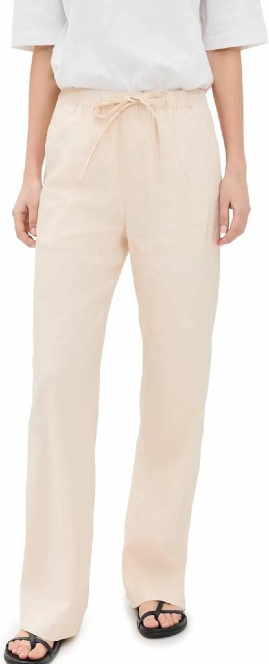 Rag & Bone Women's Logan Linen Beach Pants | Lightweight Summer Casual Trousers