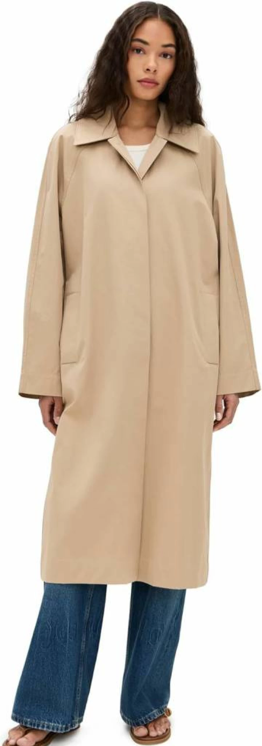 Jenni Kayne Women's Leo Trench Coat - Classic Waterproof Long Coat with Belt