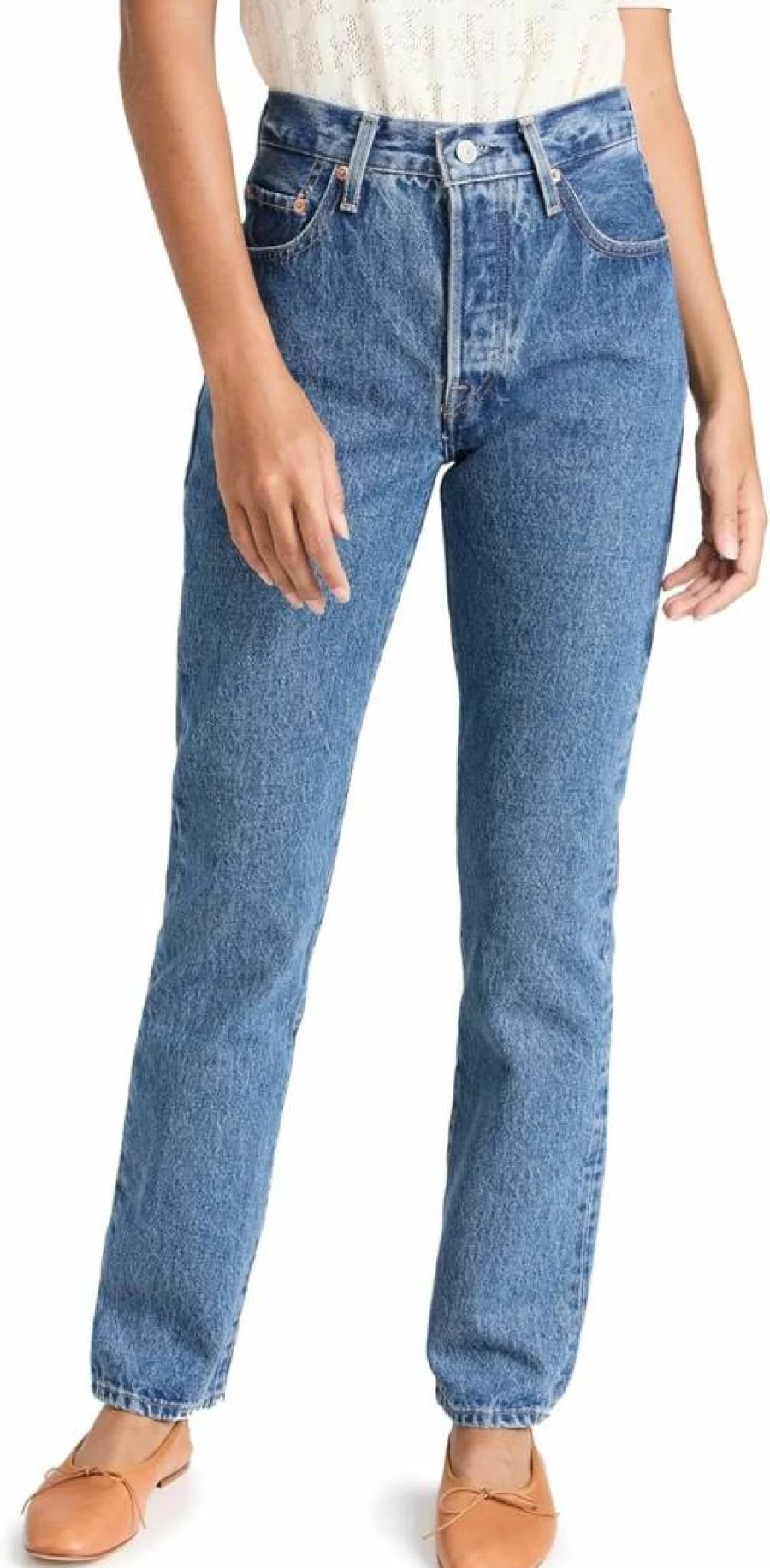 Levi's Women's 501 Original Fit Jeans - Premium High-Rise Straight-Leg Denim Pants