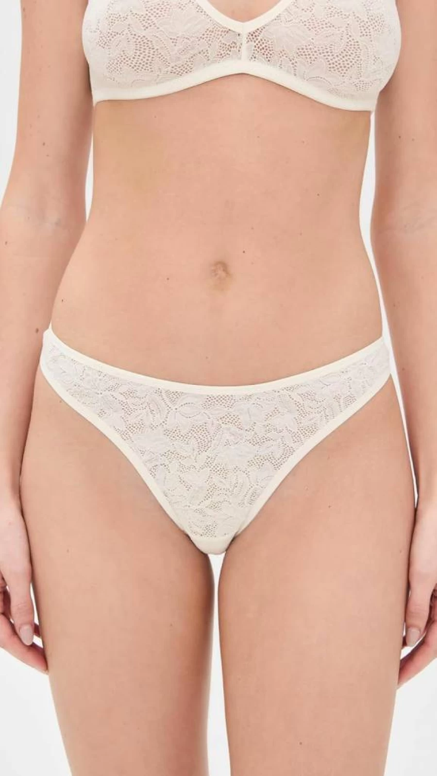Eberjey Women's Eco-Friendly Soft Stretch Recycled Lace Thong Underwear - Comfortable Sustainable Panties