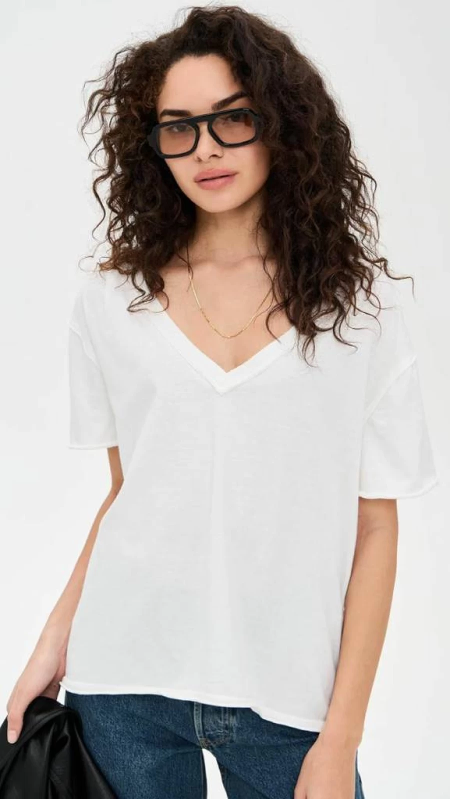 Free Women's Nina Tee by Free People - Soft Vintage Style Short Sleeve Top