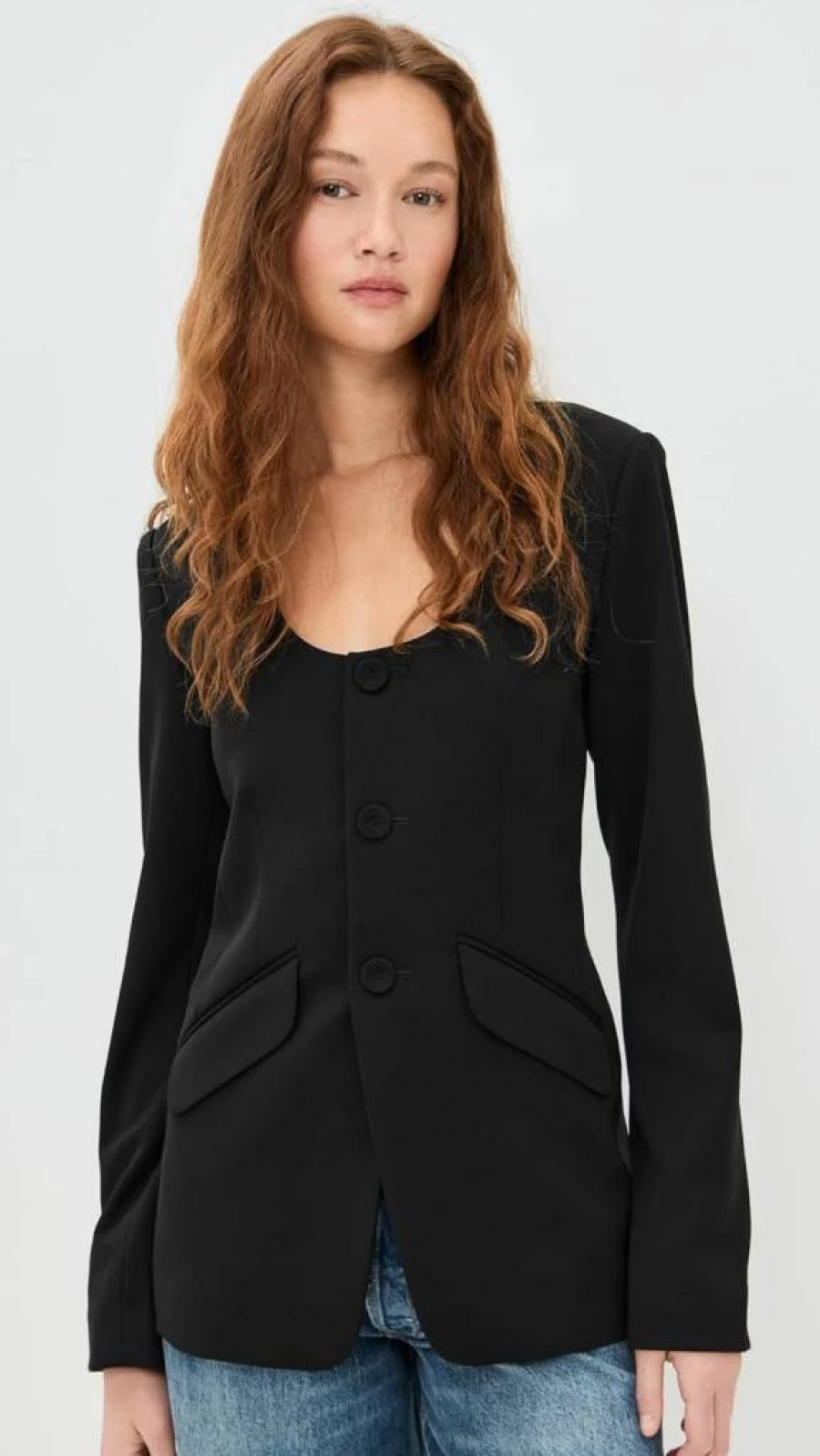 Favorite Daughter Women's Diana Jacket - Classic Denim Outerwear Coat