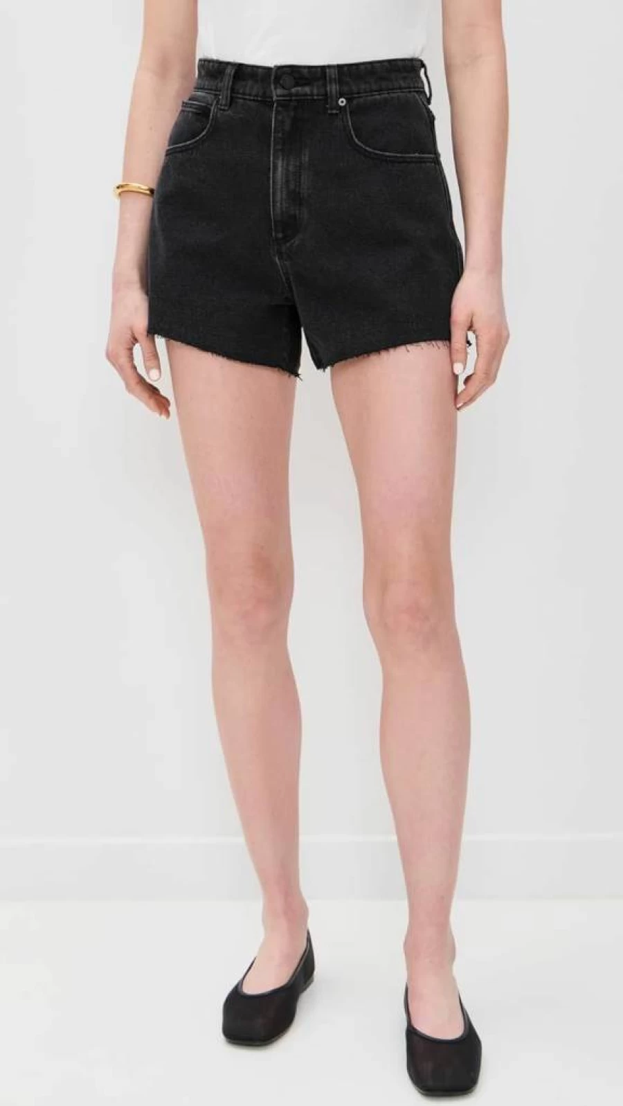 ABRAND Women's Venice Heidi Denim Shorts - High Waist Retro Vintage Style Summer Casual Shorts