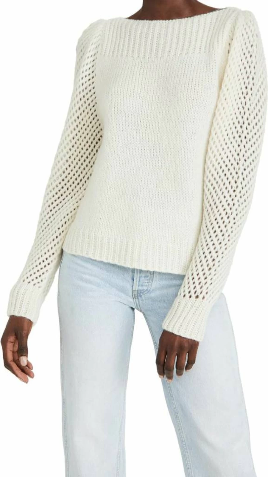 LOVESHACKFANCY Women's Rosie Pullover Sweater - Feminine Knit Top