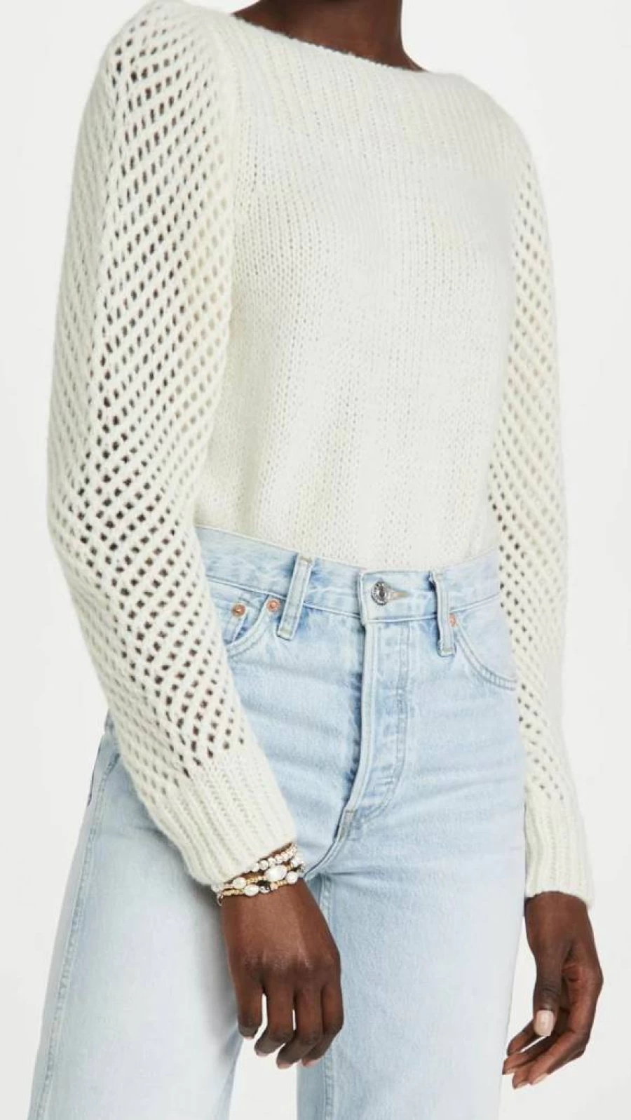 LOVESHACKFANCY Women's Rosie Pullover Sweater - Feminine Knit Top