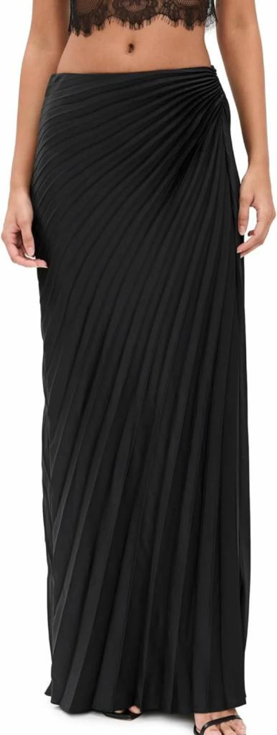 ALC Women's Bianca High-Waisted Flowy Skirt - Elegant A-Line Midi Skirt for Women