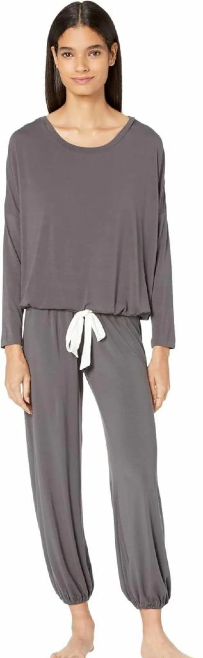 Eberjey Women's Gisele Modal Pajama Set - Soft Long Sleeve Scoop Neck Sleepwear & Lounge Pants