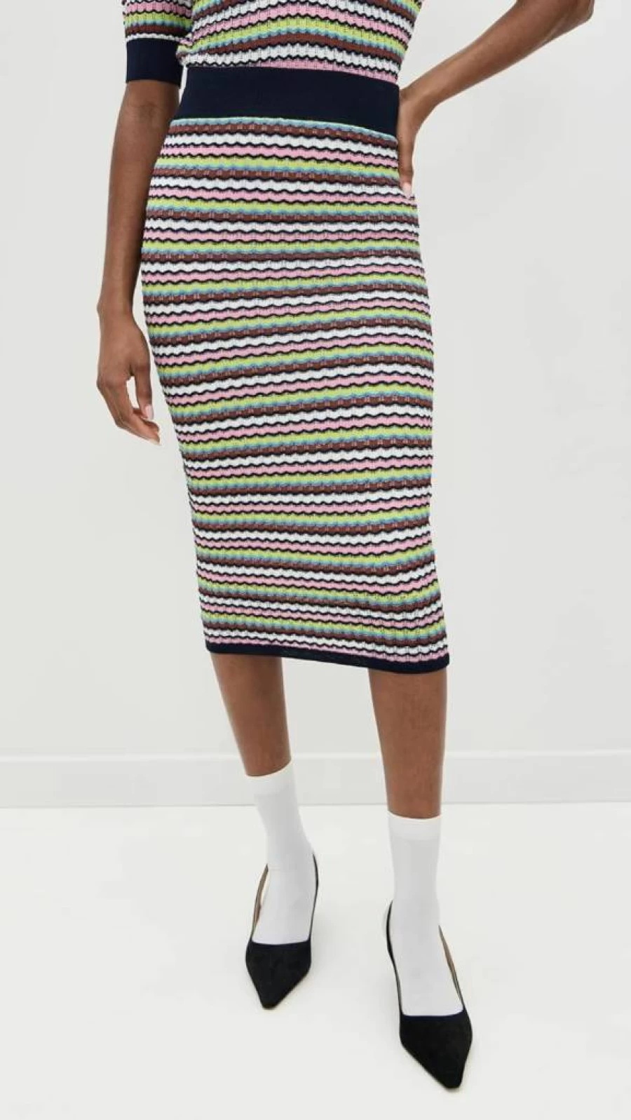 Essentiel Antwerp Women's Striped Skirt - HIMPACT Collection