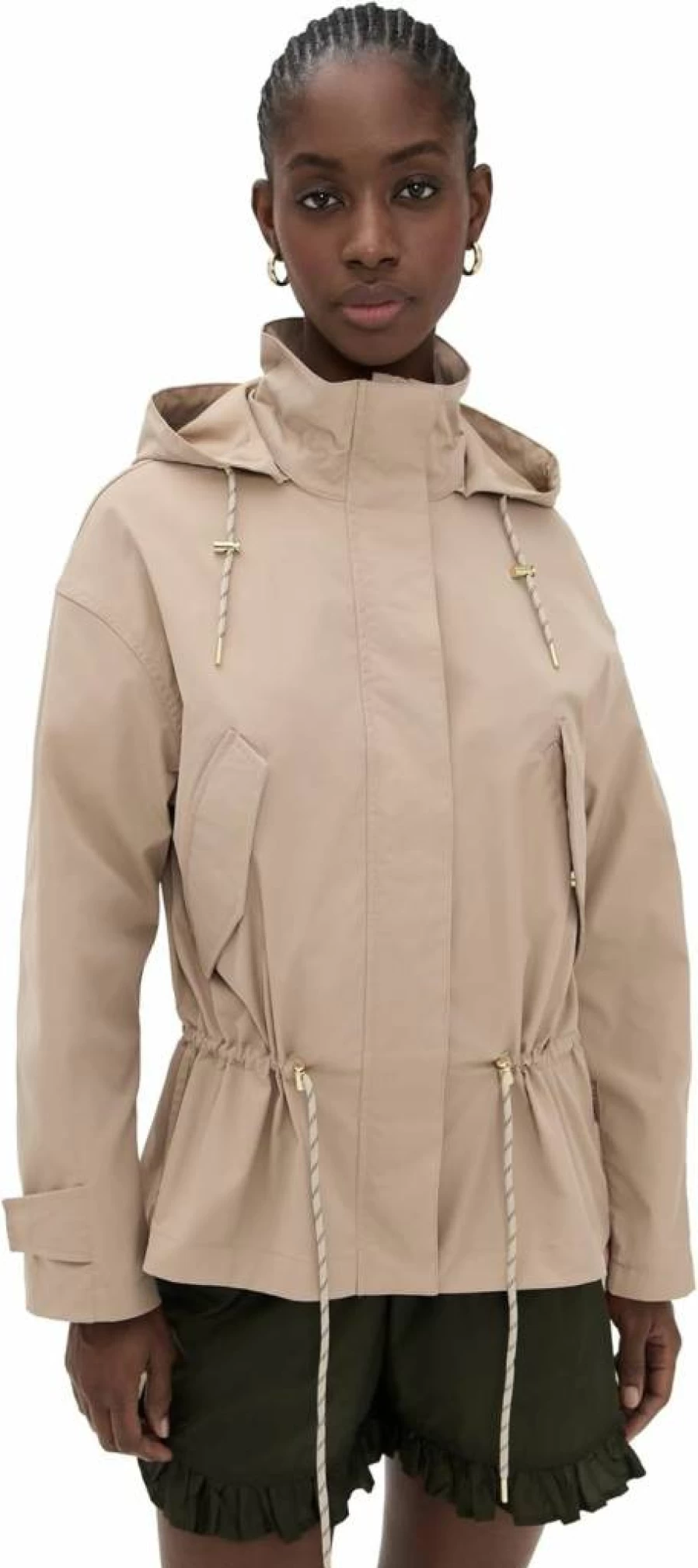 Varley Women's Rema Waterproof Short Rain Jacket - Lightweight Outdoor Windbreaker
