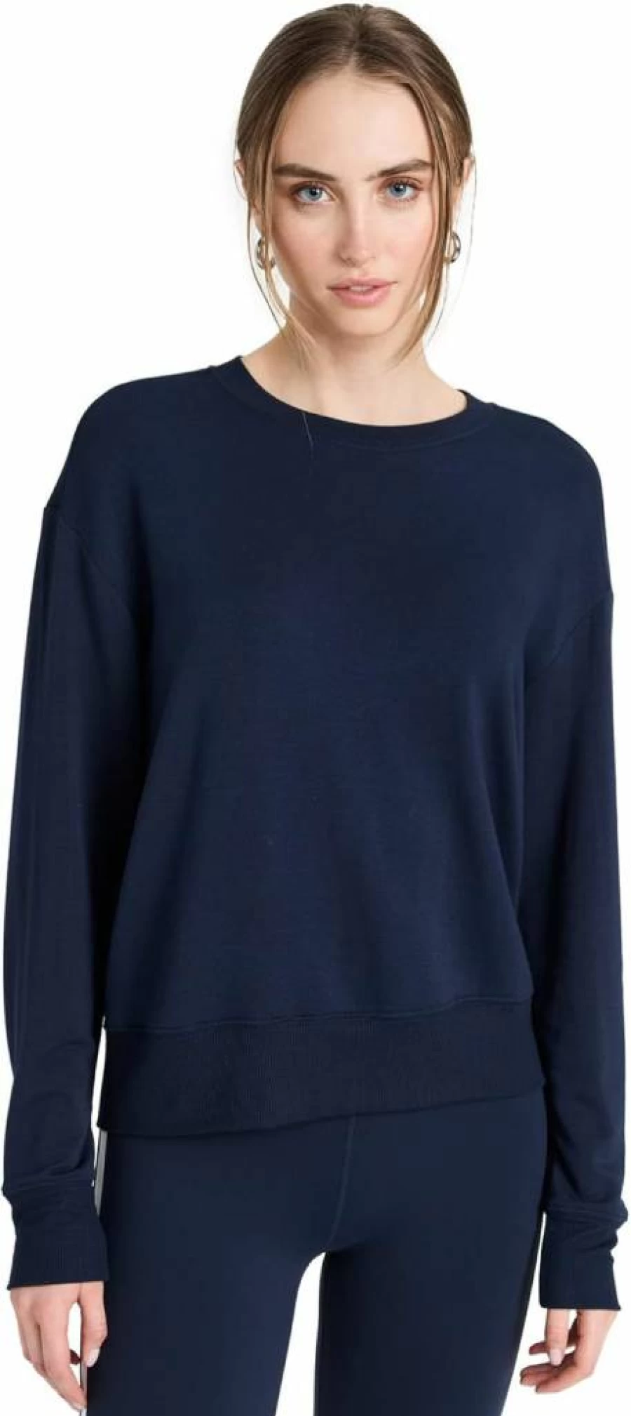 SPLITS59 Women's Sonja Fleece Sweatshirt - Soft Casual Pullover for Comfort & Style