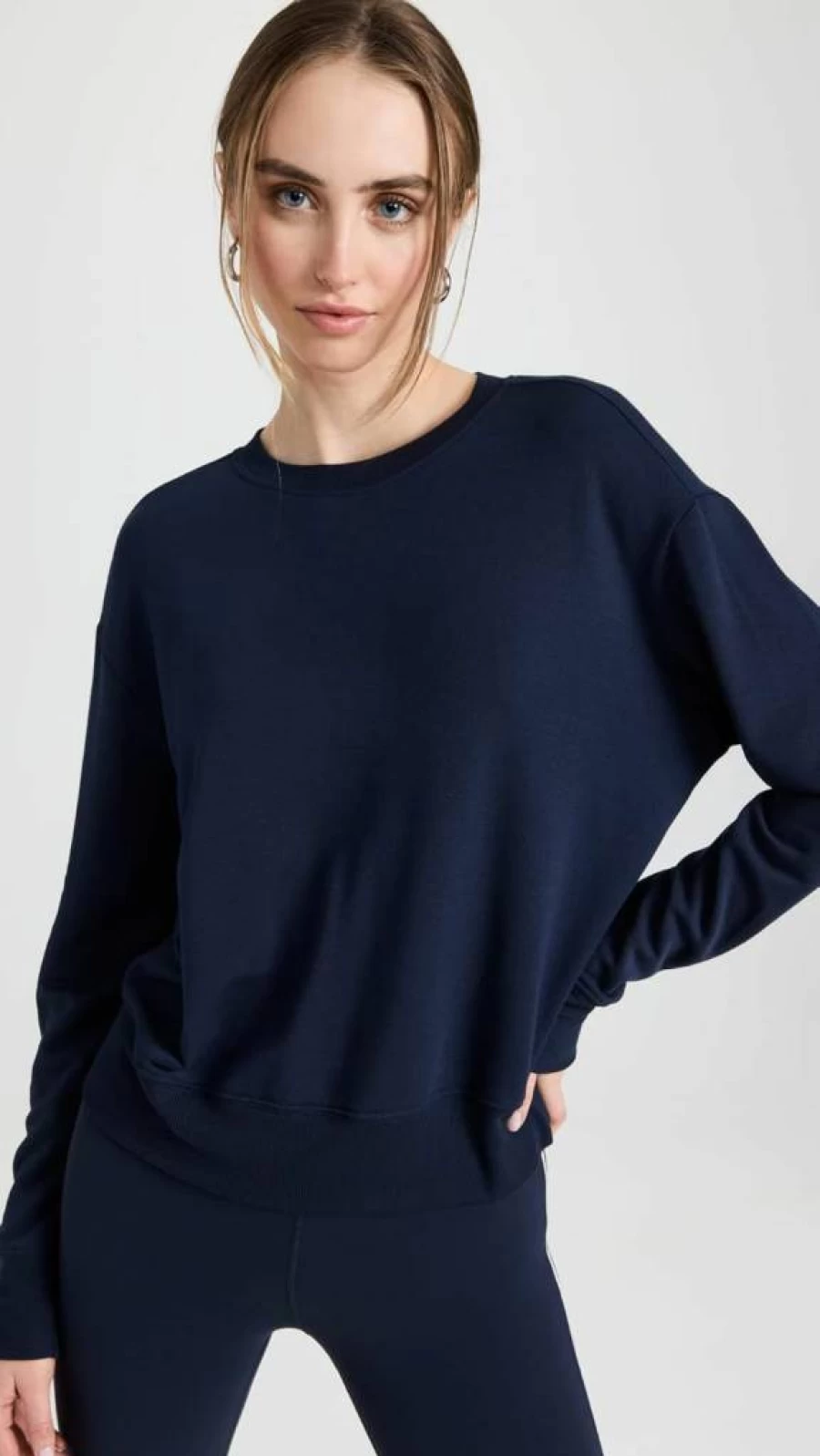 SPLITS59 Women's Sonja Fleece Sweatshirt - Soft Casual Pullover for Comfort & Style