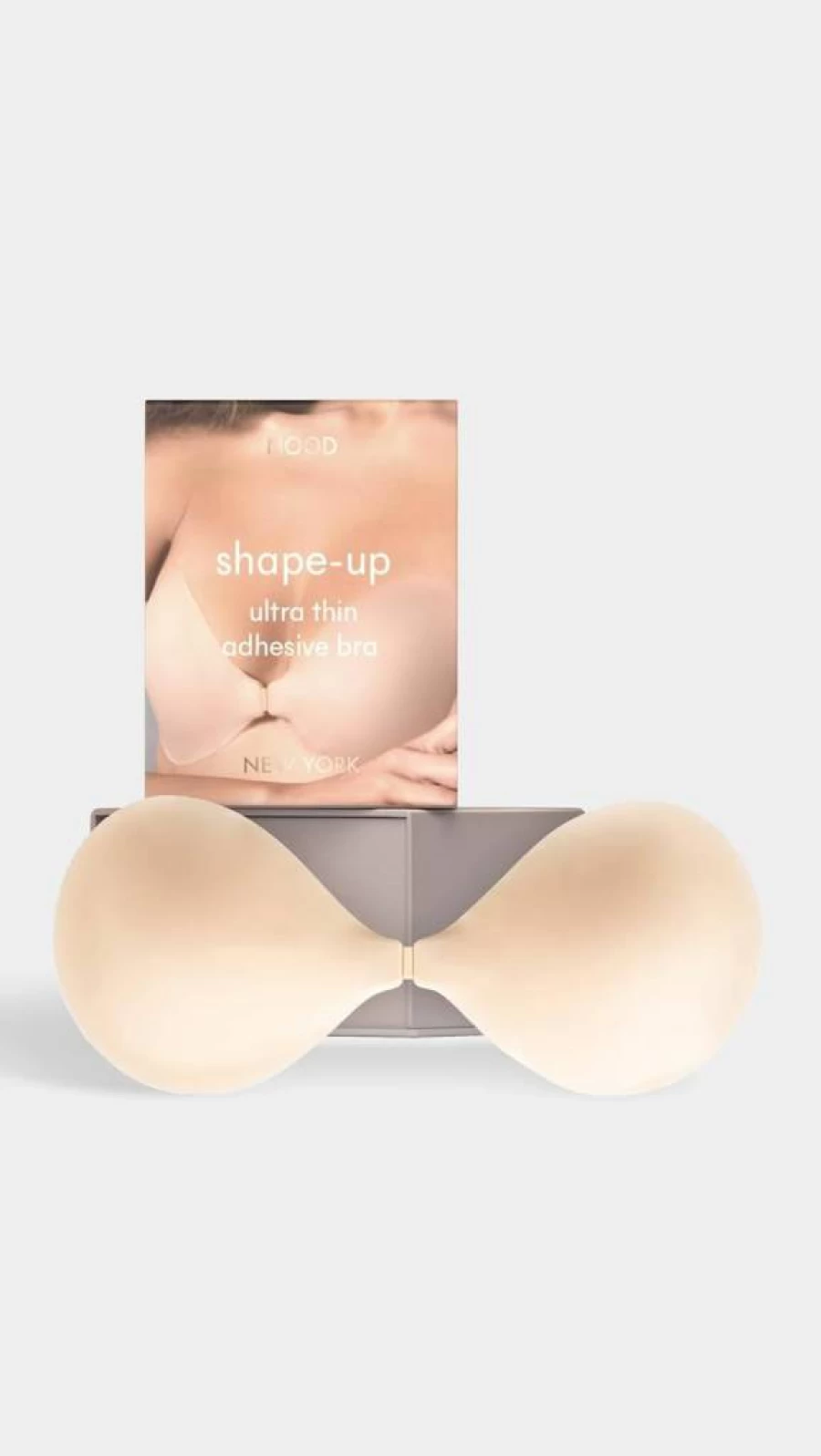 NOOD Women's Reusable Silicone Adhesive Bra - Lift & Shape Up Strapless Sticky Bra