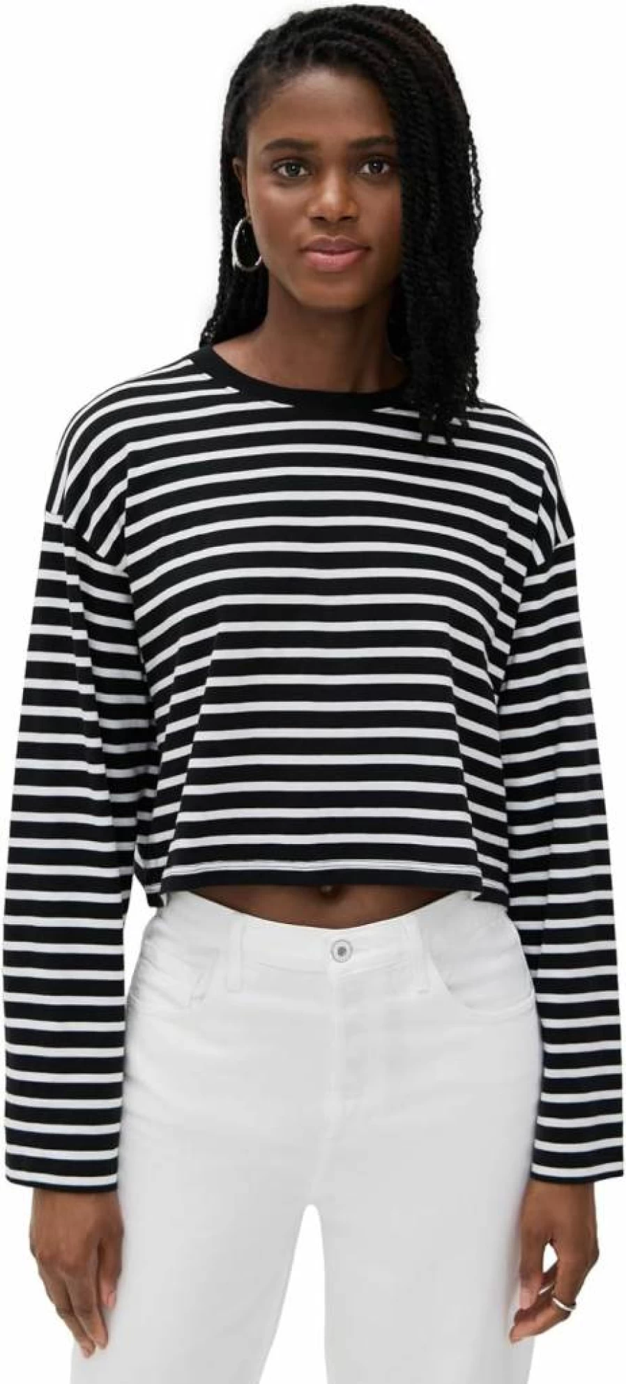Anthony Thomas Melillo Women's Striped Classic Boxy T-Shirt | ATM Tee