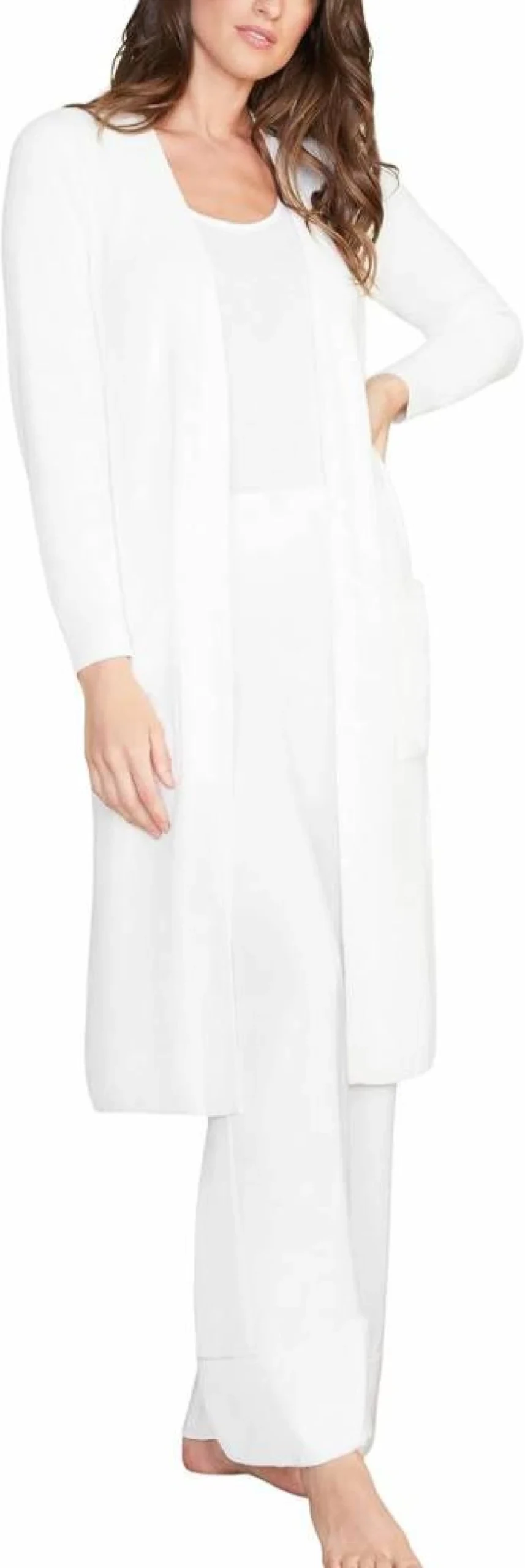 Barefoot Dreams Cozychic Ultra Lite Long Cardigan - Lightweight Travel Sweater for Women