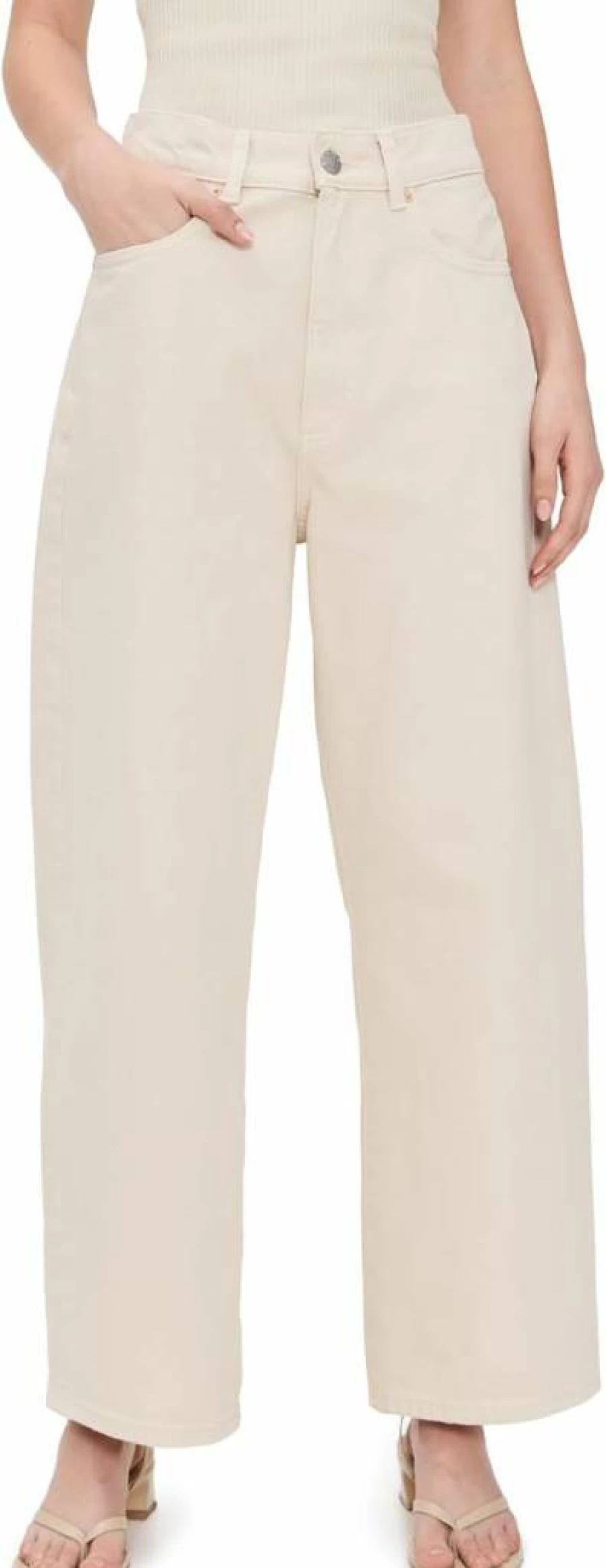 DL1961 Women's Taylor Relaxed Barrel Jeans - Ultra High Rise Ankle Denim Pants