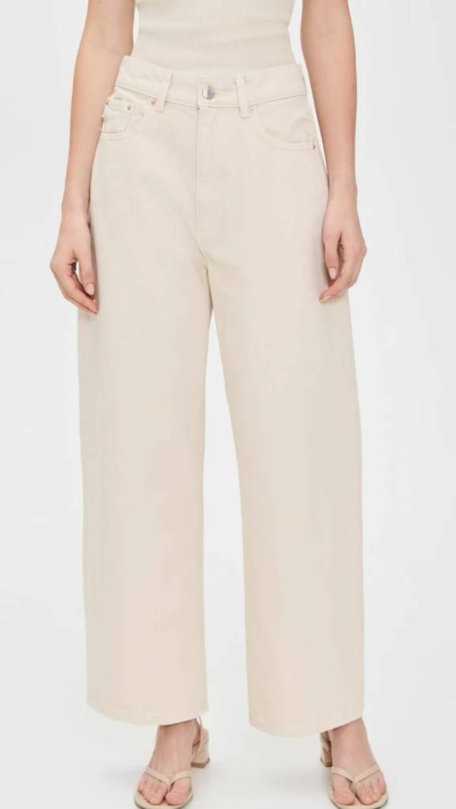 DL1961 Women's Taylor Relaxed Barrel Jeans - Ultra High Rise Ankle Denim Pants