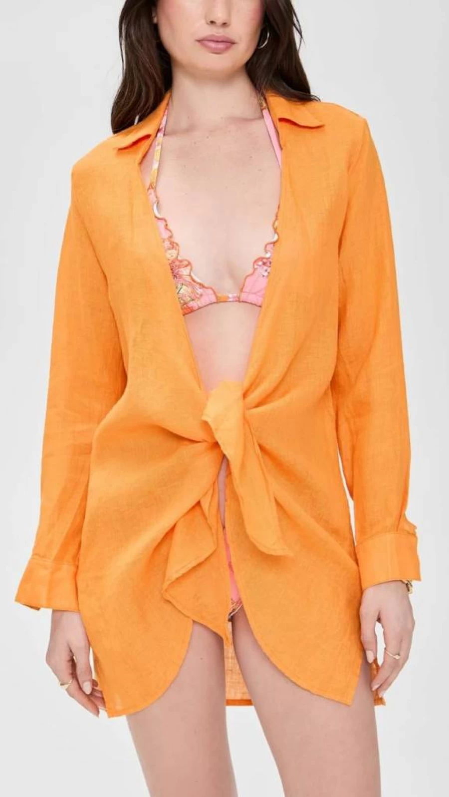 PQ Swim Women's Millie Tie Cover Up - Lightweight Beach Wrap, Swimwear Cover-Up, Summer Fashion