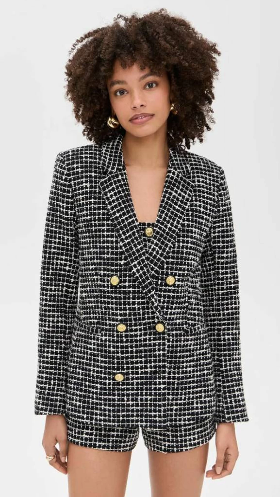 L'AGENCE Women's Colin Double Breasted Blazer - Classic Tailored Jacket for Women