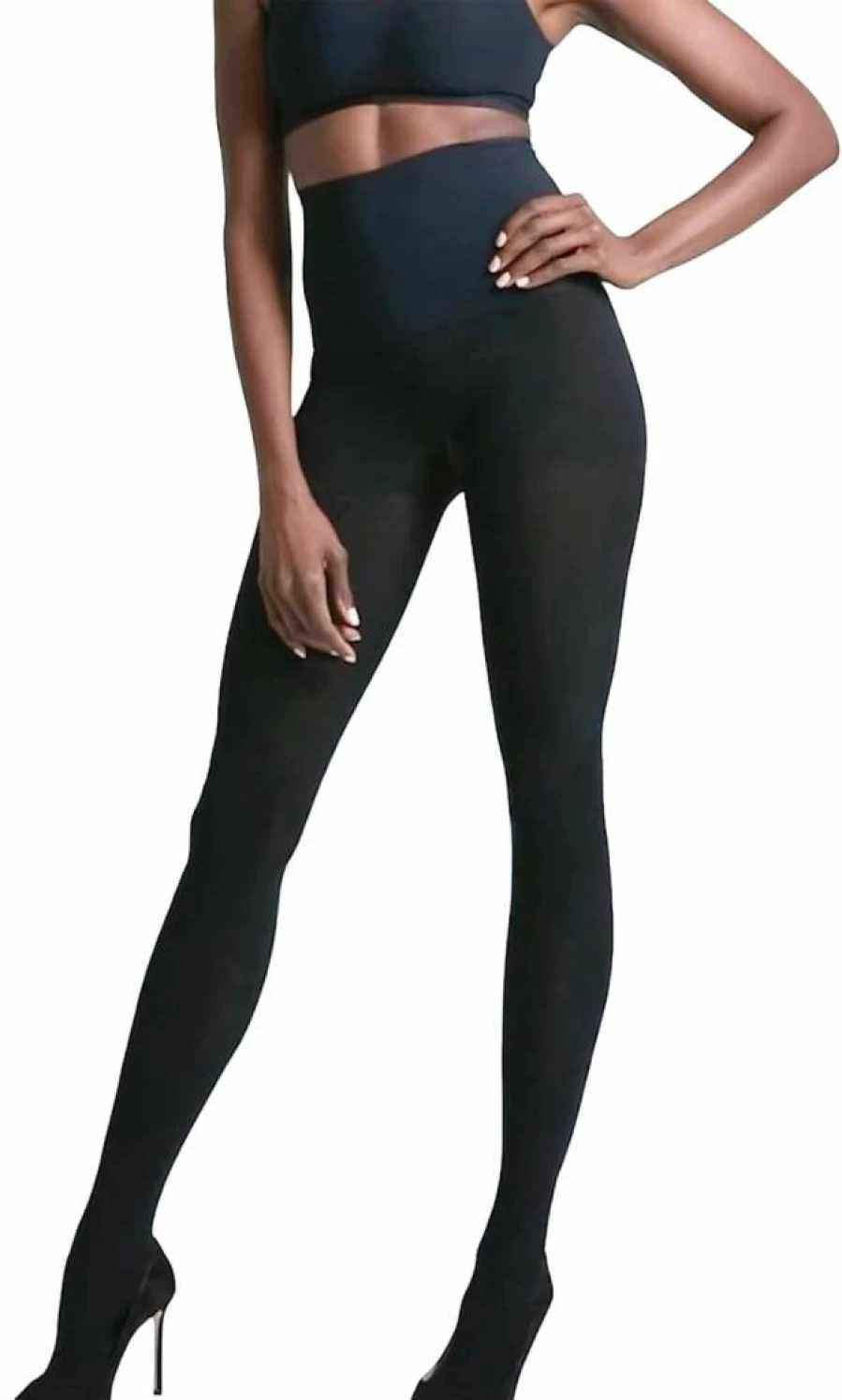 Commando Opaque Control Tights for Women - High Waist Smoothing Tights, Comfortable Matte Hosiery for Dresses & Skirts, Plus Size
