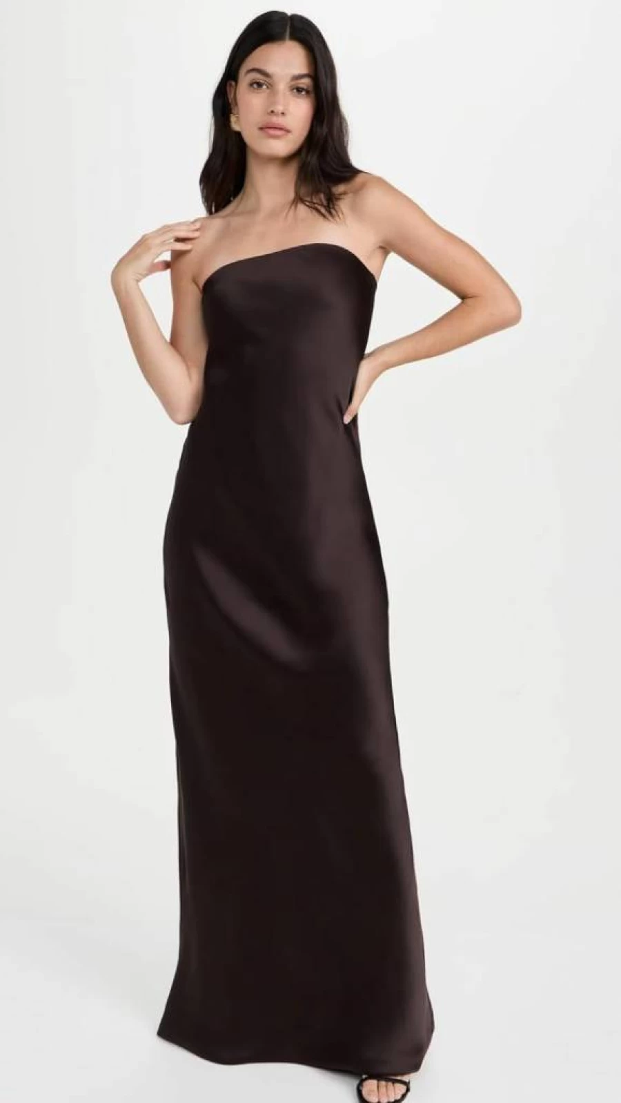 Norma Kamali Women's Strapless Bias-Cut Evening Gown - Elegant Formal Dress