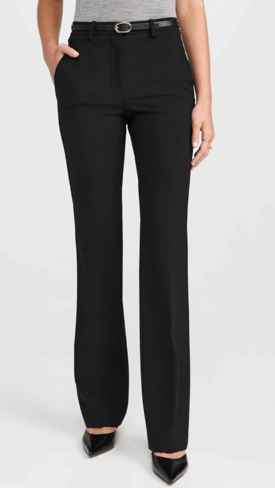Theory Women's Slim-Fit Tailored Trousers - Professional Office Pants with Stretch