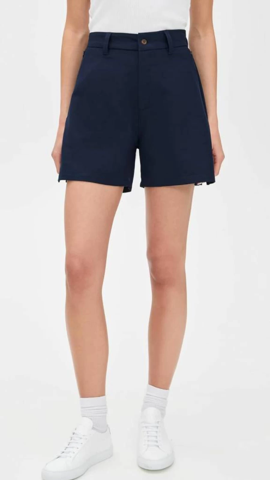 The Upside Women's Mansi Wyatt High-Waisted Tailored Shorts - Premium Linen Blend Summer Fashion