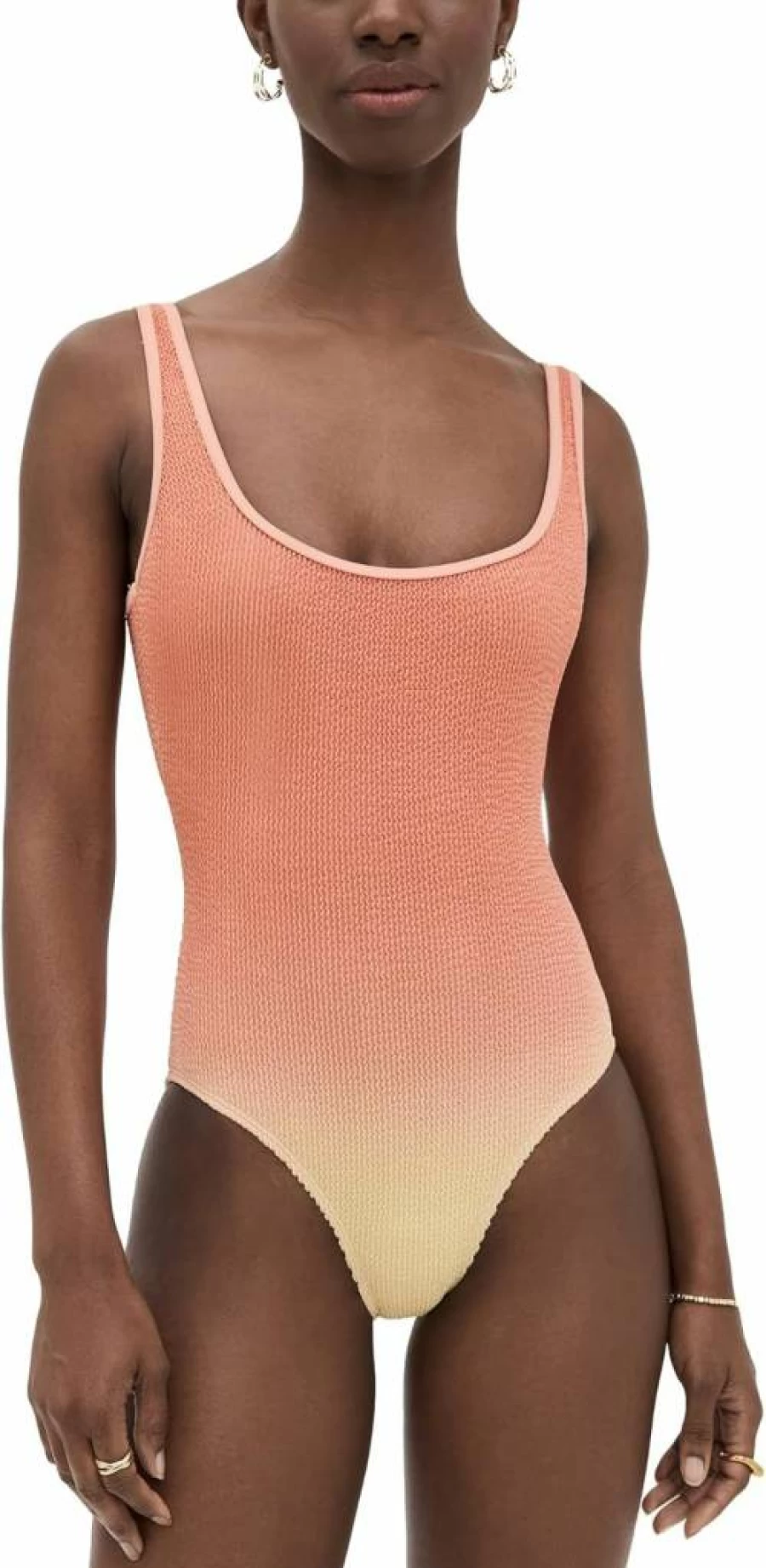 Good American Women's Always Fits Modern Tank One Piece Swimsuit | Stylish One-Piece Bathing Suit