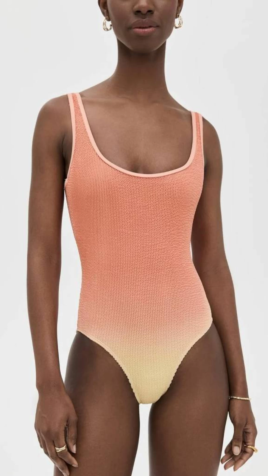 Good American Women's Always Fits Modern Tank One Piece Swimsuit | Stylish One-Piece Bathing Suit