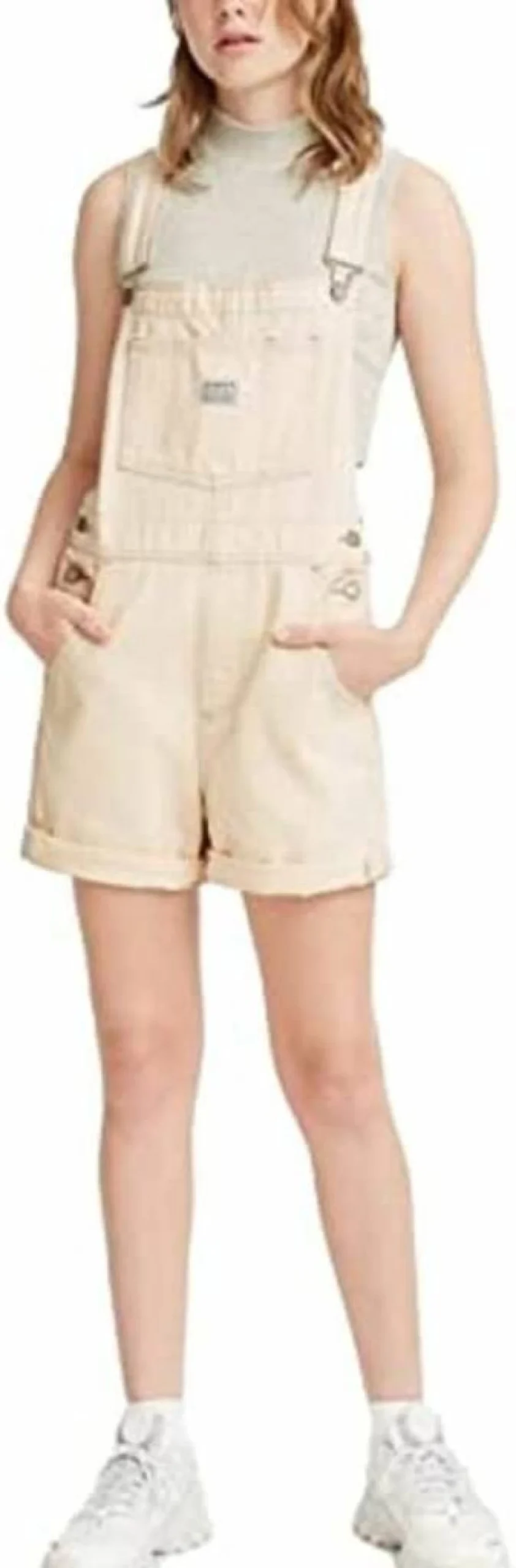 Levi's Women's Vintage Denim Shortalls - Premium High-Waisted Retro Overalls for Women