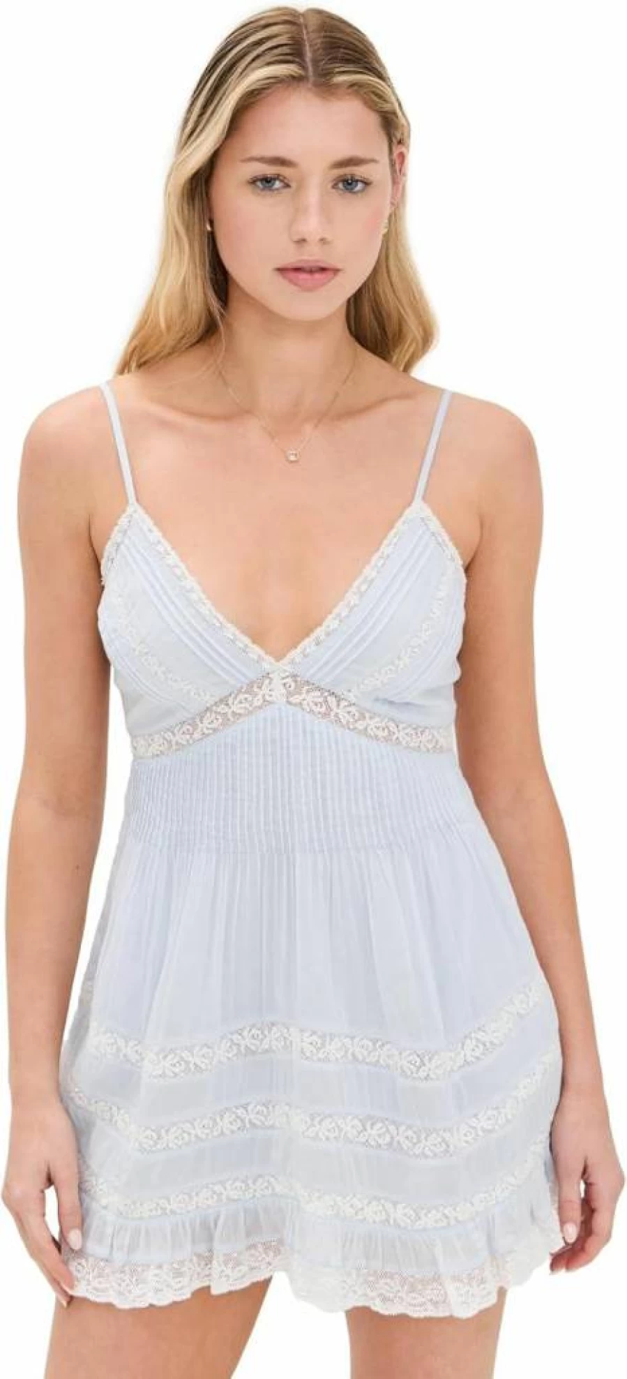 LOVESHACKFANCY Women's Alonna Floral Dress - Boho Chic Mini Dress with Ruffles