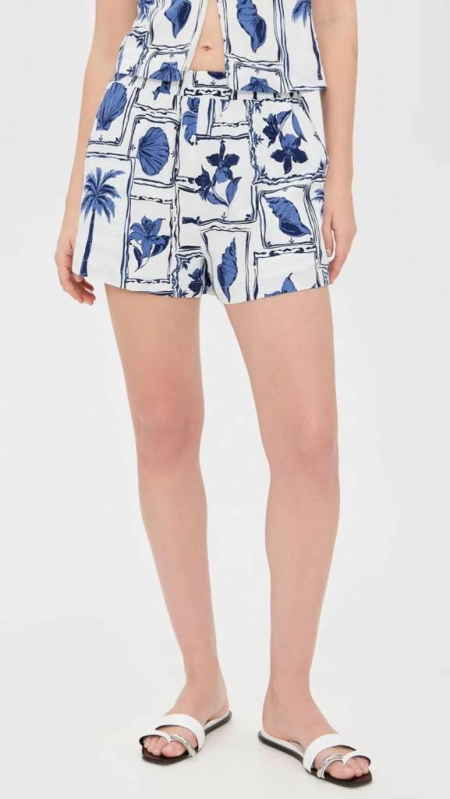 MINKPINK Women's Sylvie High-Waisted Elastic Shorts - Stretchy Comfort Denim Shorts for Women