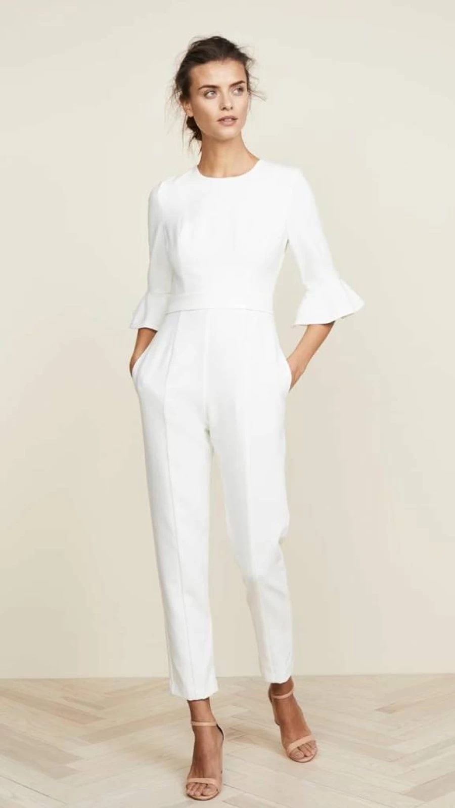 Black Halo Women's Brooklyn Jumpsuit - Elegant One-Piece Romper for Women