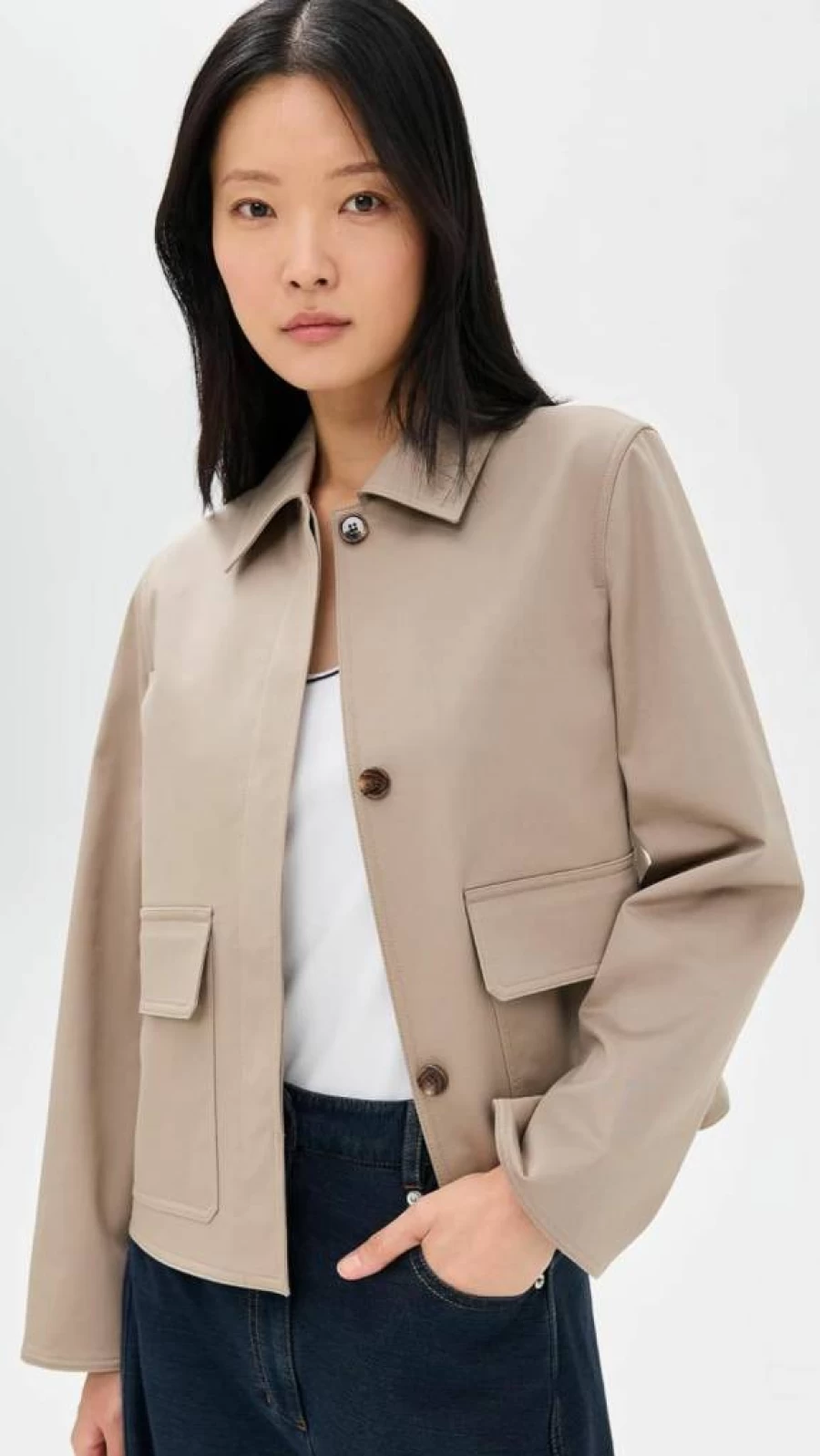 Theory Women's Boxy Jacket - Modern Patch Detail Blazer for Women
