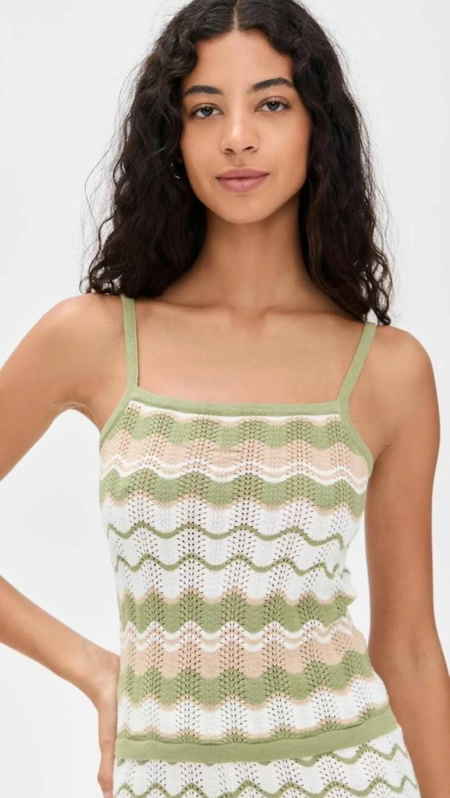 MINKPINK Women's Melody Knit Tank Top - Soft Stretch Summer Sleeveless Blouse