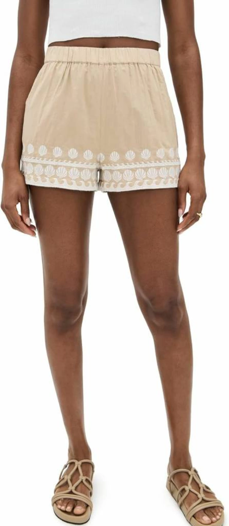 Show Me Your Mumu Women's Hendrix Denim Shorts - High Waisted Vintage Style Distressed Jeans Shorts for Women