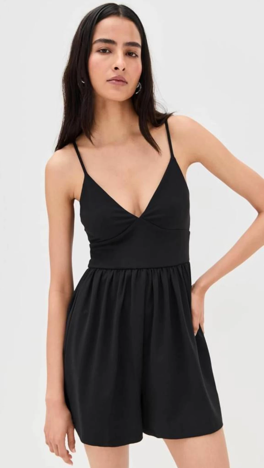 Susana Monaco Women's Sexy V-Neck String Romper - Stylish Lace-Up Jumpsuit for Women
