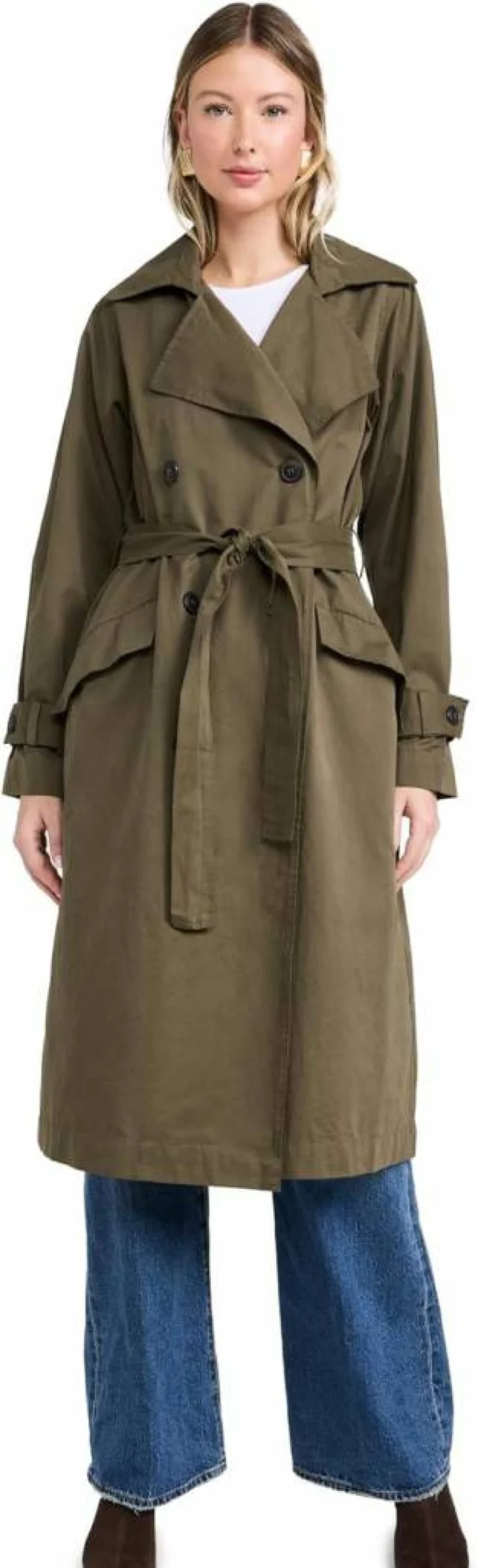 Z SUPPLY Women's Dorian Trench Coat | Classic Longline Water-Resistant Jacket