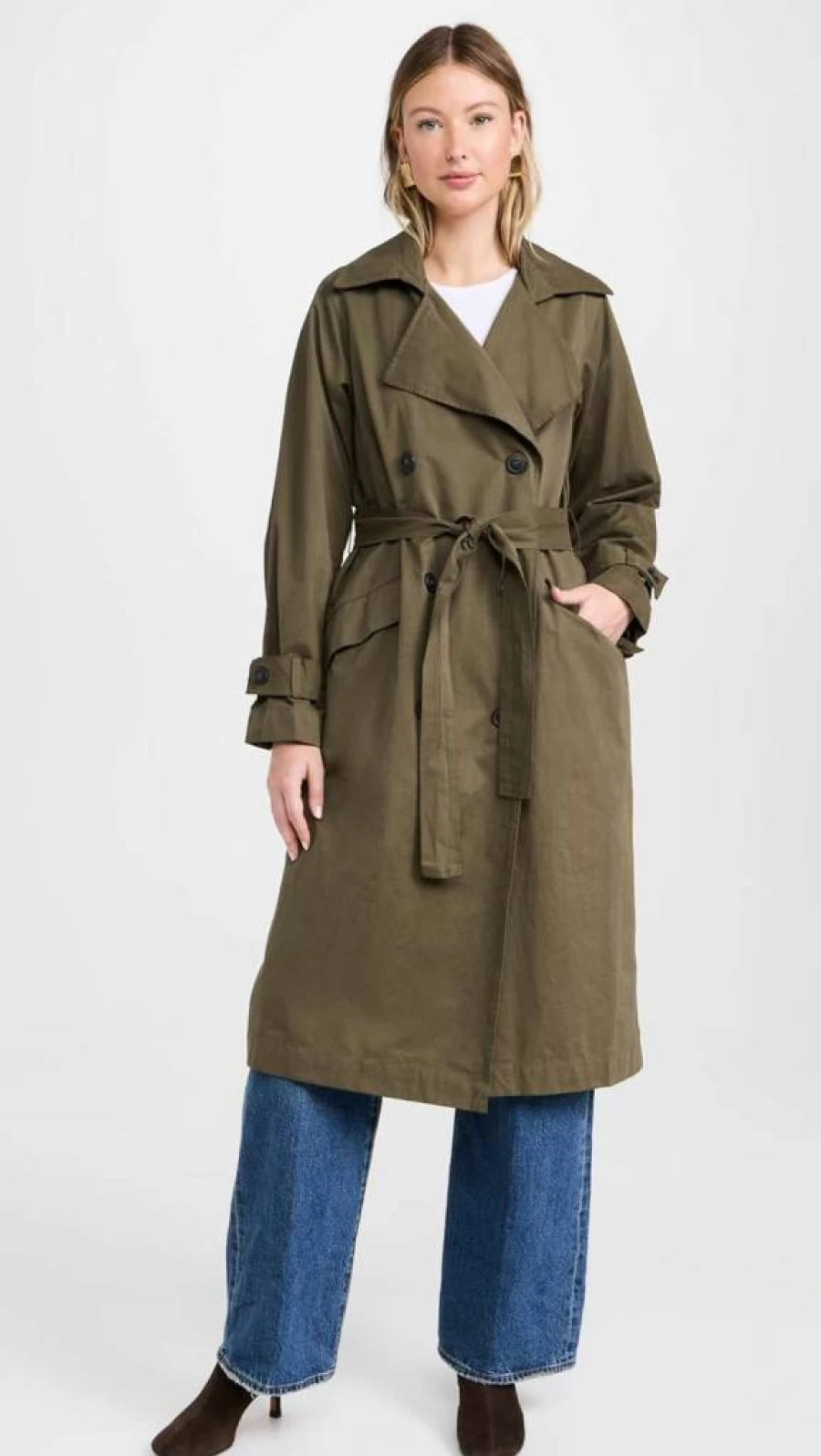 Z SUPPLY Women's Dorian Trench Coat | Classic Longline Water-Resistant Jacket