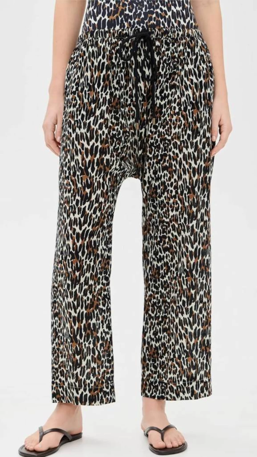 THE GREAT Women's The Reef Pants - High-Waisted Wide-Leg Casual Trousers