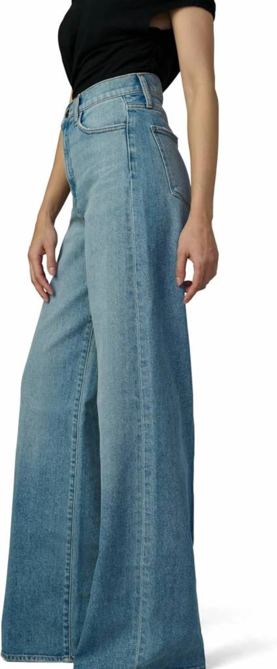 Joe's Jeans Women's Mia Petite High Rise Wide Leg Denim Pants