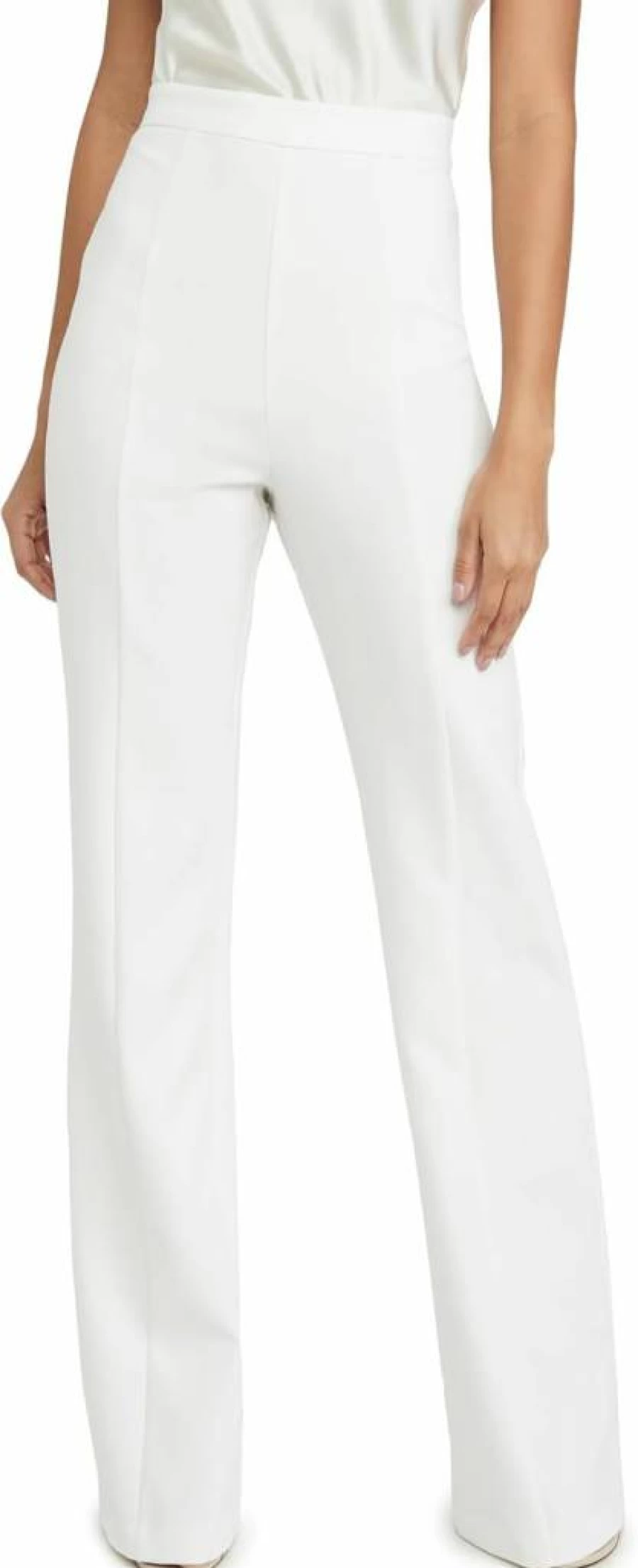 Black Halo Women's Isabella High-Waisted Tailored Pants - Classic Black Formal Trousers for Office & Business Wear