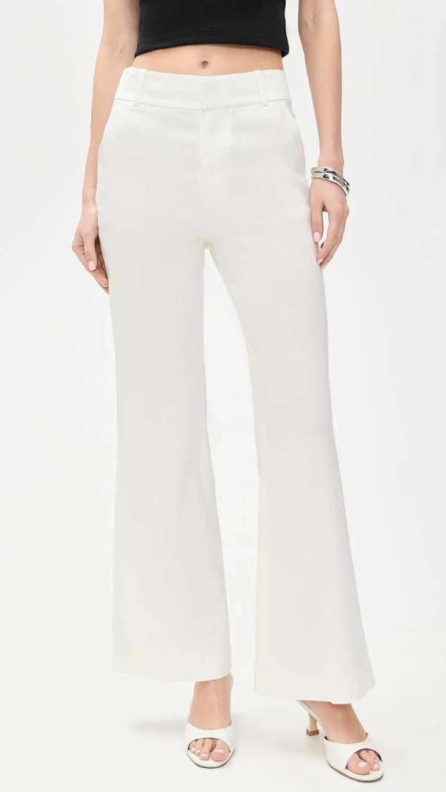 Alice + Olivia Women's Quinn Kick Flare Ankle Pants - Stylish High-Waisted Flared Trousers for Women