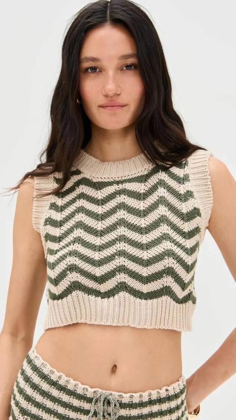 AGUA BENDITA Women's Emory Crop Top - Stylish & Trendy Summer Blouse