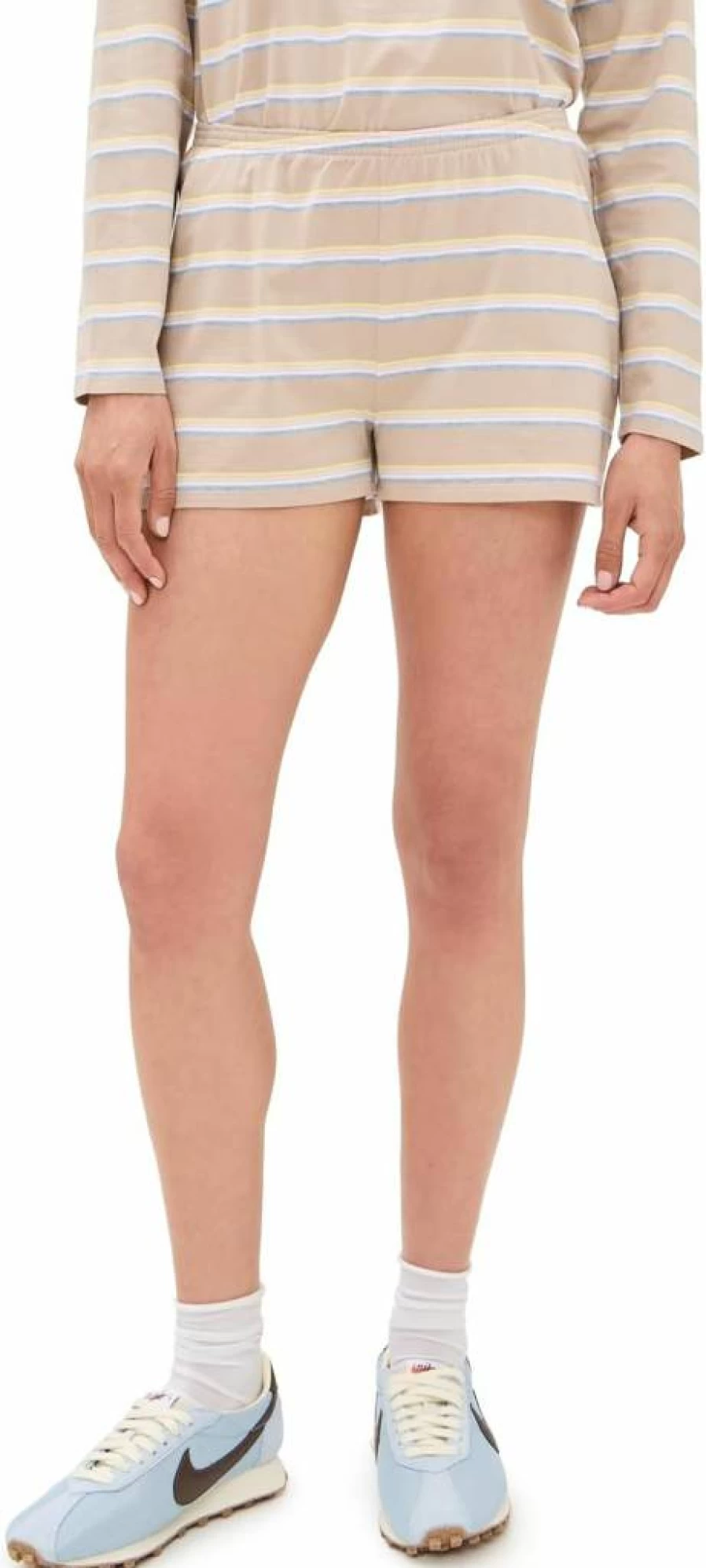 KULE Women's Striped Shorts - Classic Comfort Casual Style