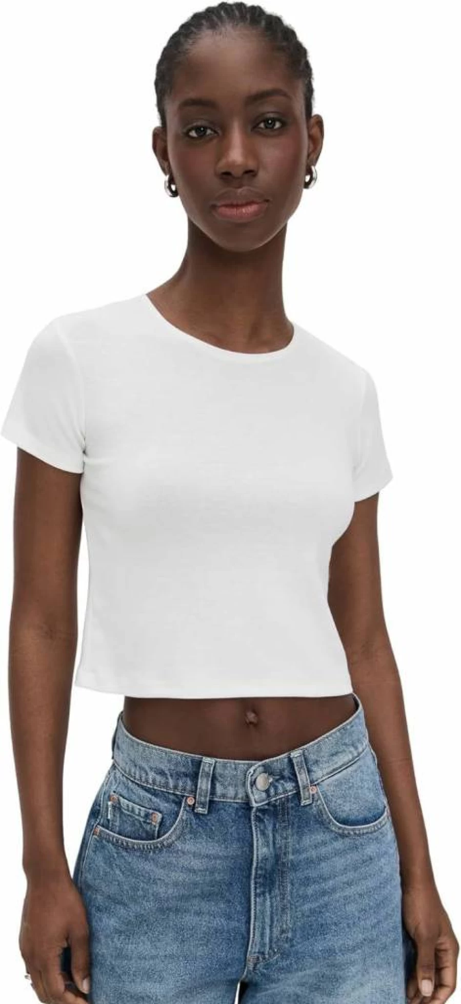 LE BOP Women's Eloise Short Sleeve T-Shirt | Casual Comfort Fit Top for Women